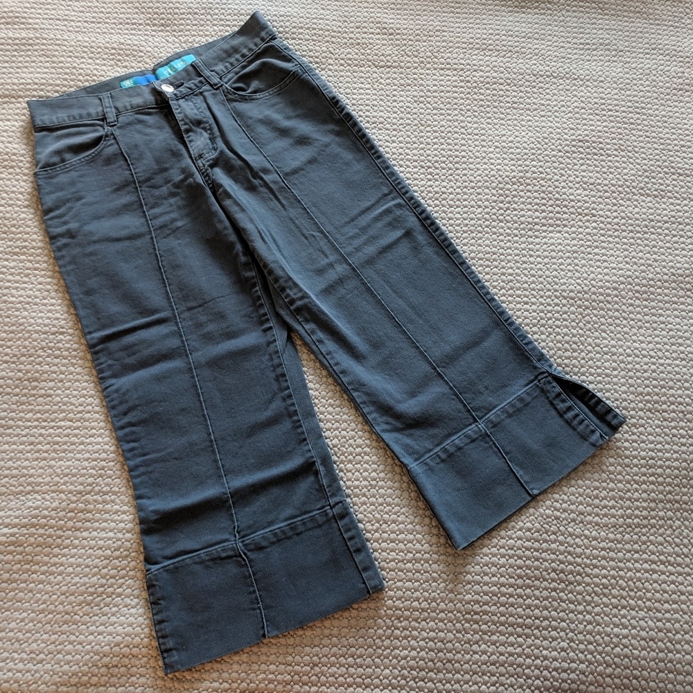 Wide leg crop pants